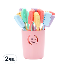 왕타 칫솔 바스켓 앤 커버 10p + 걸이 5p + 칫솔10p + 바구니 랜덤 발송, 2세트