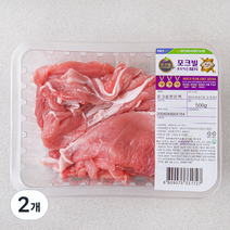 포크빌 한돈팩 뒷다리살 불고기용 (냉장), 500g, 2개