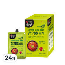 청정원 순창 청양초쌈장 4p, 190g, 24개