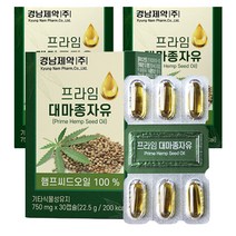 경남제약 프라임 대마종자유 22.5g, 30캡슐, 3개