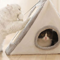 고양이 스크래쳐 하우스 대 55 x 25 x 50 cm, 그레이, 1개