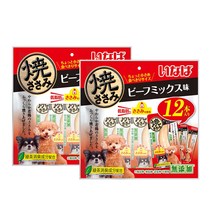 이나바 강아지 야끼사사미, 24입, 소고기믹스 (QDS-36)