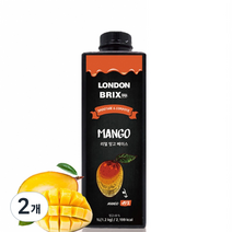 런던브릭스 블랙라벨 리얼 망고 베이스 농축액, 1000ml, 2개