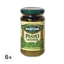 만토바 바질 페스토 제노베제, 190g, 6개