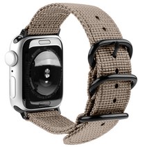 누아트 애플워치 호환 나일론 나토 밴드 스트랩 42/44/45mm, 베이지