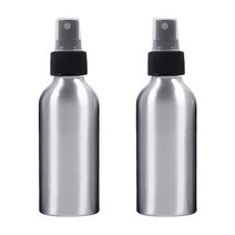 DM 뷰티 스프레이 알루미늄 공병 120ml, 블랙, 2개입