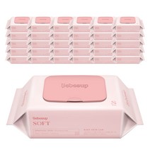 베베숲 소프트 아기물티슈 휴대캡형 60평량, 80매, 60개