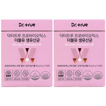 닥터트루 프로바이오틱스 더블유 생유산균, 2개, 60g