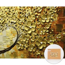 아트조이 DIY 명화 그리기 세트 40 x 50 cm 가로형, 풍성한 황금꽃