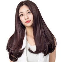 준 단색 c컬 붙임머리 50cm 195g, 다크브라운, 1개