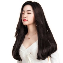 u자 c컬 반가발 60cm 284g, 네츄럴블랙, 1개