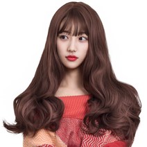 가발위드 바비스토리 전체가발 + 가발망 세트, 초콜릿브라운, 1세트