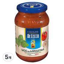 데체코 슈고 알라 나폴레타나 파스타 소스, 400g, 5개