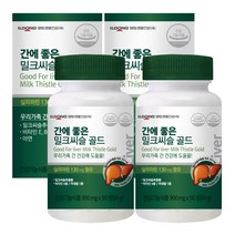 일동생활건강 간에 좋은 밀크씨슬 골드, 90정, 81g, 2개