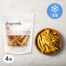 도그쿡 바다인삼북어 건조간식 (냉동), 4개