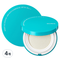 싸이닉 엔조이 올라운드 에어리 선쿠션 EX SPF50+ PA++++, 25g, 4개