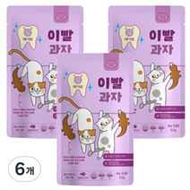킴스패밀리 고양이 이빨과자, 헤어볼, 50g, 6개