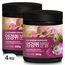 굿허브 프리미엄 엉겅퀴 분말, 4개입, 200g