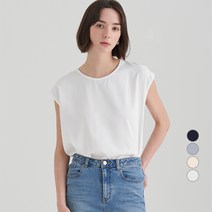 ELLE PARIS 여성용 민소매 스트링 블라우스