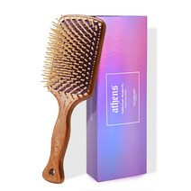 셀리본 아테네 원목 쿠션 패들 브러시 골드핀, 우드핀, 1개