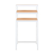 스피드랙 브이 2 스탠드 세탁기 선반 3단 700 x 300 x 1800 mm, 화이트