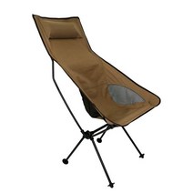 KOOLMAN 초경량 릴렉스체어 접이식 캠핑의자, B형 Light brown, 1개
