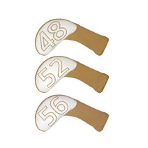 터논 빅넘버 니트 웨지 헤드커버 3 48도 + 52도 + 56도 세트, 베이지