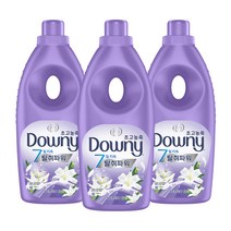 다우니 탈취파워 화이트티와 릴리 초고농축 섬유유연제 본품, 1.05L, 1.05L, 3개