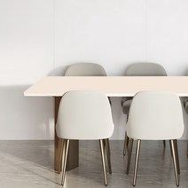 어나더 양면 가죽 방수 식탁보 모서리라운딩5mm, 아이보리 + 브라운, 60 x 100 cm