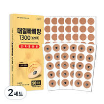 대일밴드 대일빠삐방 1300 의료용 자기발생기 자석 패치 30p + 리필 60p 세트, 2세트