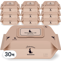 베베망 오리지널 제로 아기물티슈 캡형, 120매, 30팩