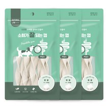 네츄럴랩 소화가 잘되는 껌 강아지 간식 100g, 3개, 우유맛