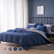 베드앤데코 항균 마이크로 차렵이불 + 매트리스 커버 + 베개커버 2p 세트