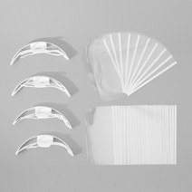 RECLE 투명 위생 마스크 프레임 4p + 필름 50p 세트, 1세트