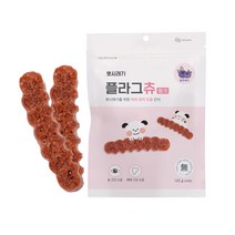 뽀시래기 플라그츄 강아지 치석제거껌 120g, 핑크 눈건강, 1개