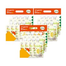 오가닉디노 순수한 트로피칼 주스 그린디노, 청포도 + 멜론 + 트로피칼 + 키위 혼합맛, 24개