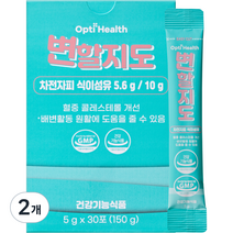 옵티헬스 차전자피 식이섬유 변할지도 30p, 150g, 2개