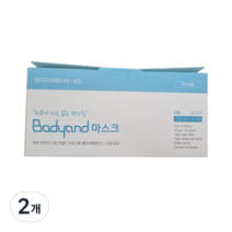 바디앤 비말 차단 마스크 대형 KF-AD, 50개입, 2개, 화이트