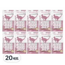 더캣츠 미니 베로베로 골드 고양이간식 10g x 5p, 소간 + 치즈크림 혼합맛, 20세트