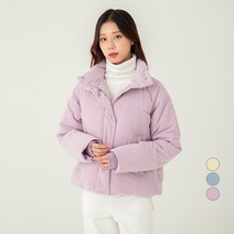 캐럿 여성용 코듀로이 라그란 퍼프 자켓