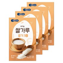 베베쿡 유기농 이유식 쌀가루 중기1 200g, 4개