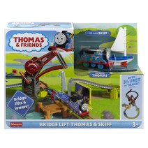 [브리오헬리콥터] [쿠팡수입] 토마스와 친구들 기차 트랙놀이 세트, 토마스와 스키프가 함께하는 브릿지 리프트 기관차포함 세트
