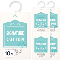 아로니카 옷걸이형 센티드 샤쉐 옷장 방향제 시그니처코튼, 18g, 10개, 기타향
