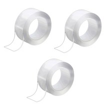 블루카이 실리콘 양면 테이프 1mm x 3cm x 3m, 3개, 투명