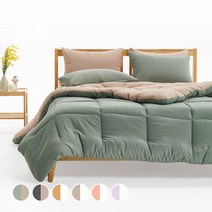 플란뉴 항균 알러지케어 에어로워싱 마이크로 나노화이바 차렵이불 + 패드 + 베개커버 세트