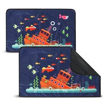 어반카 차량용 자석 햇빛가리개 큐브형, 바다이야기, 2개