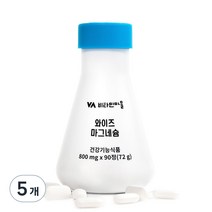 비타민마을 와이즈 마그네슘 72g, 90정, 5개
