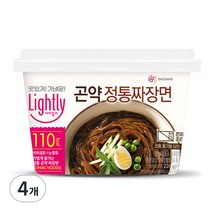 라이틀리 곤약 정통 짜장면, 228g, 4개