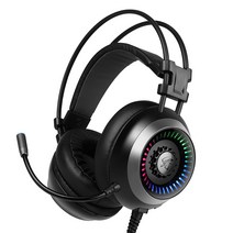 앱코 HACKER ENC 가상 7.1 진동 노이즈 캔슬링 마이크 3D 게이밍 헤드셋, B660, 블랙