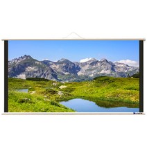 윤씨네 와이드 족자형 16:9 끈타입 스크린 1771 x 996 mm, J-SH80